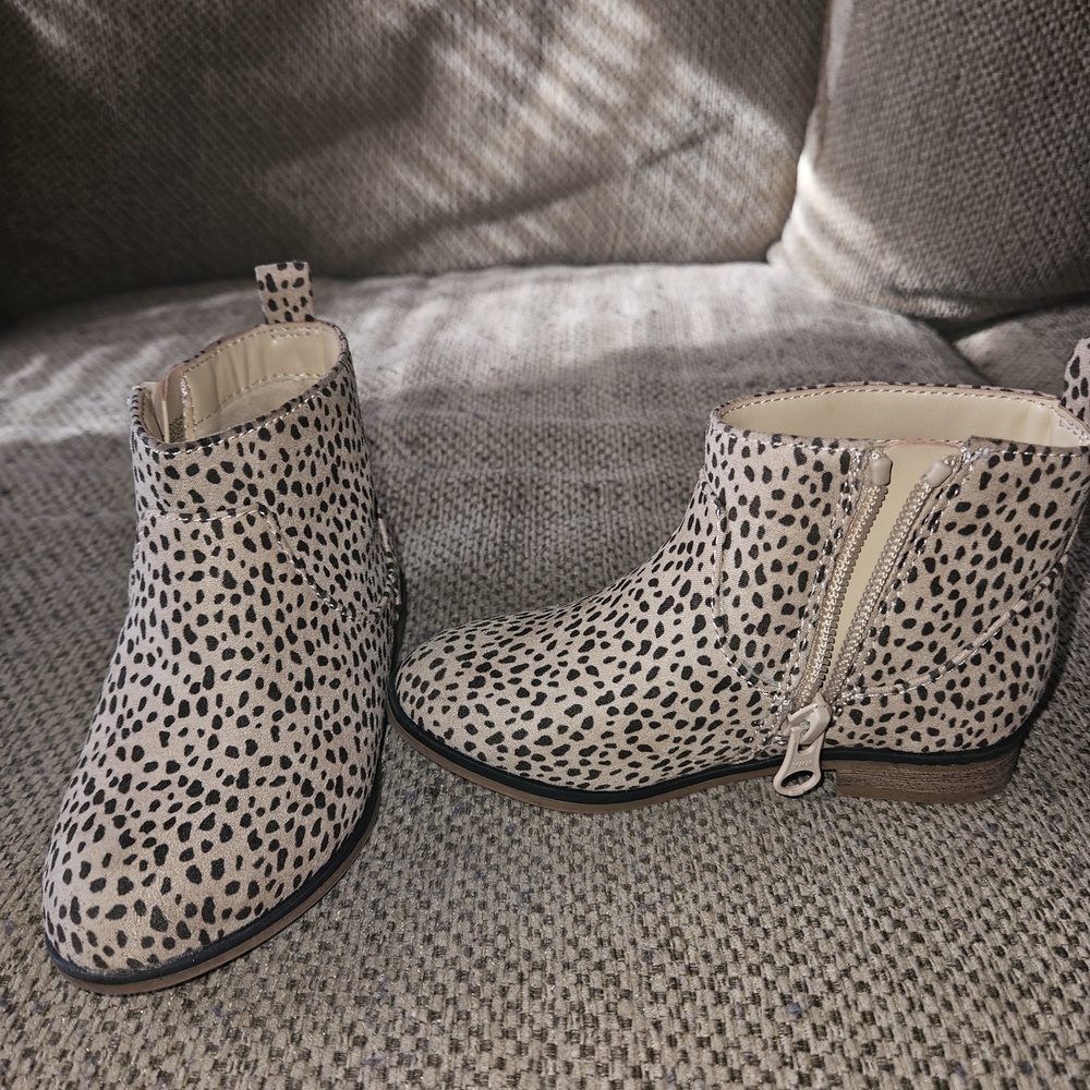 Leopard Print Ankle Boots